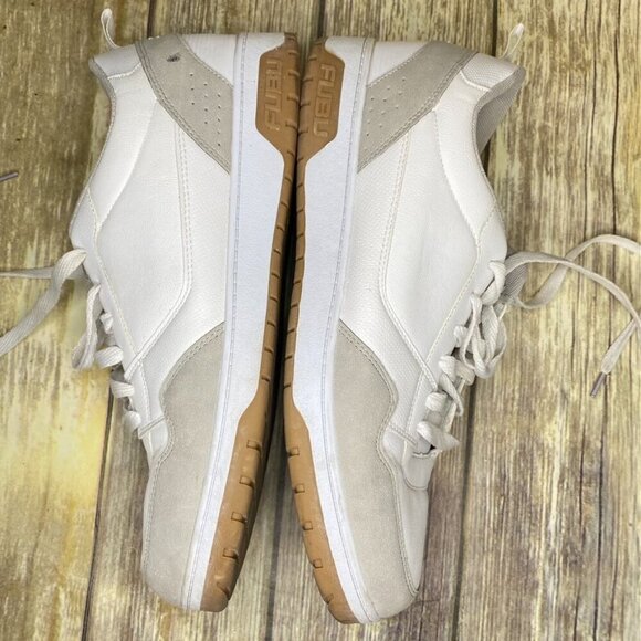 FUBU Streetwear Mens Half Court Sneakers White and Grey Size 12 - Picture 6 of 9